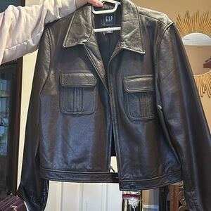 Gap leather jacket